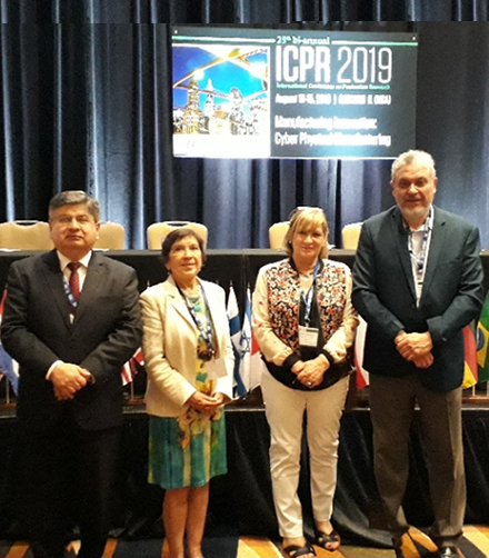 Académicos del Departamento de Ingeniería Industrial expusieron en la 25° International Conference on Production Research en Chicago