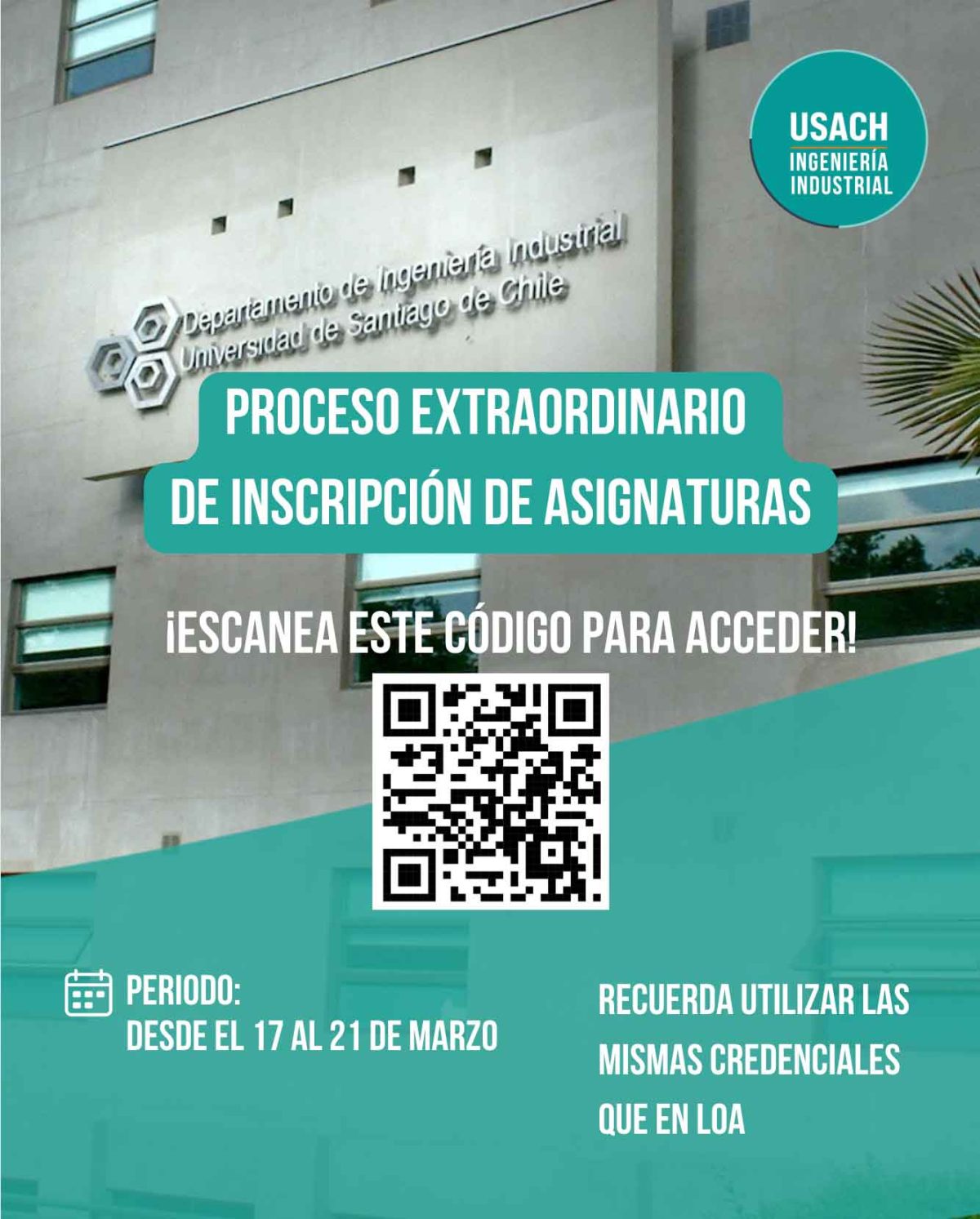 Proceso extraordinario de inscripción de asignaturas