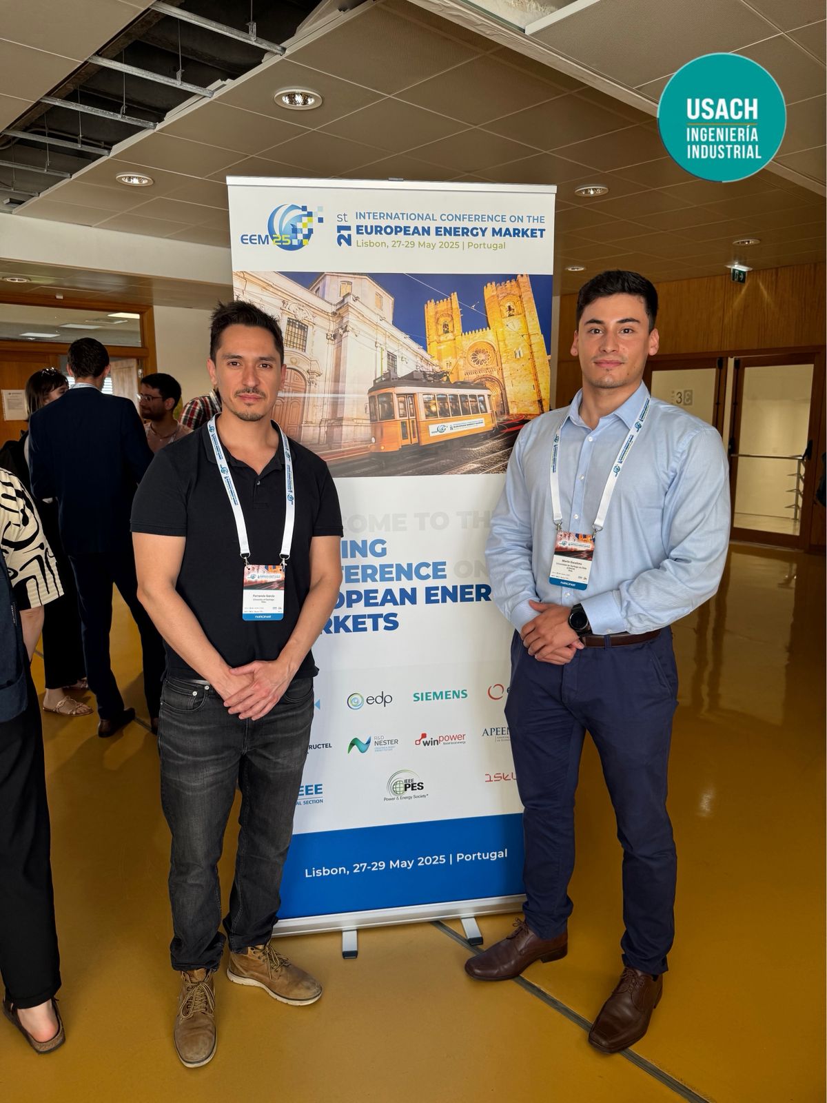 Académico y estudiante de postgrado del Departamento de Ingeniería Industrial USACH presentan investigaciones en prestigiosa conferencia europea sobre el mercado energético